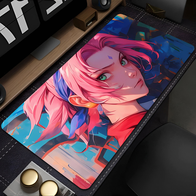 Miếng Lót Chuột Máy Chơi game Máy Tính Bàn Phím Miếng Lót Bàn Chống Trơn Trượt Hoạt Hình Miếng Lót Bàn PC Thảm N-NARUTOS Haruno Sakura Mousepad XXXL