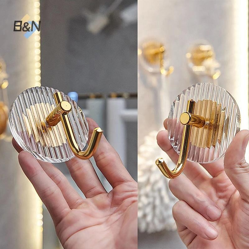 B & N Acrylic Tranparent Móc Treo Tường Móc Chìa Khóa Vải Tổ Chức Móc Treo Áo choàng Phòng Tắm Giá Treo Khăn Nhà Bếp Phần Cứng Móc.