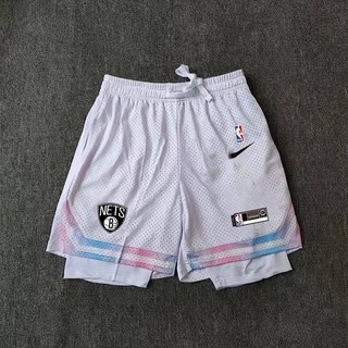 Quần short bóng rổ 2 lớp lót dưới gối phong cách Lakers X8L6