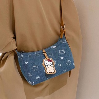 Túi xách Denim in hình mèo con giá trị cao phong cách mới
