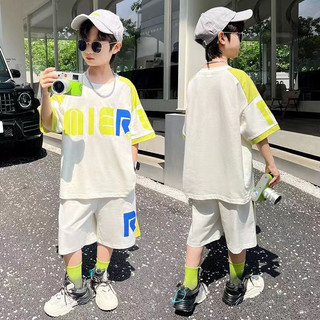 Bộ đồ thể thao bé trai kiểu dáng năng động - Set áo thun quần short vải mát thấm hút mồ hôi