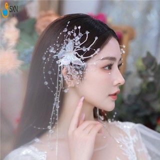 Vintage Kẹp Tóc Trang Sức Tóc Cưới Cô Dâu Tua Rua Trang Trí Mũ Đội Đầu Cho Tóc DIY Phụ Kiện Tạo Kiểu Tóc