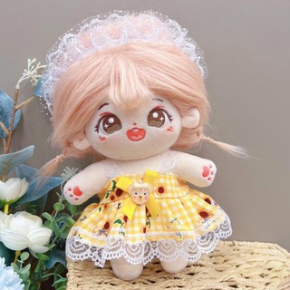 Okcatzone 20CM Cotton Búp Bê Rompers Hoạt Hình Sang Trọng Búp Bê Thay Thế Trang Phục Gothic Đầm Chơi Phụ Kiện Nhà Ngọt Mini Quần Áo D8N2