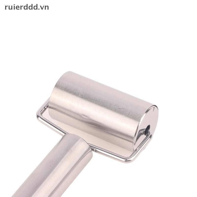 # ruierdd # Thép không gỉ Đơn / Đôi Cán Pin Chống Dính Bột Bánh Ngọt Con Lăn Nhà Bếp Bánh Bao Máy Mì Pizza Pies Dụng Cụ.