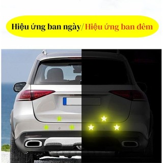 Miếng dán phản quang Hình Ngôi Sao Dải Phản Quang An Toàn Cho Ô Tô Đêm Dính Dành Cho Xe Hơi Xe Tải Xe MáyNhãn Dán Dạ Qua