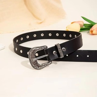 Thắt lưng Punk Joyfullife, thiết kế đinh tán phù hợp xu hướng Gothic và Y2K Retro