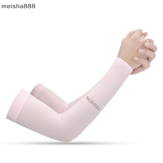 Meisha888 Mùa Hè Băng Lụa Dài Tay Chống Nắng Bao Tay Nam Nữ Vòng Tay Mới Thoáng Mát Tay Chống Tia UV Đi Xe Đạp Tay Áo Ngón