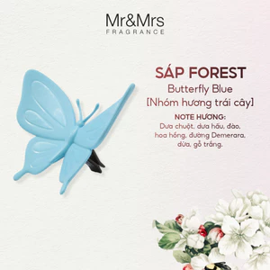 Kẹp thơm ô tô cao cấp Made in Italy thương hiệu Mr & Mrs Fragrance dòng Forest Butterfly hương nước hoa thiên nhiên cao