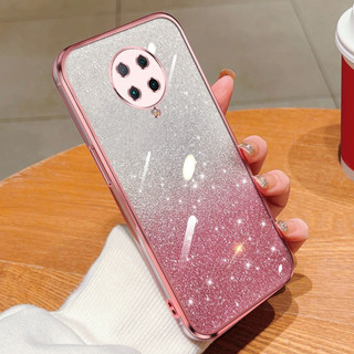 Xiaomi Poco F2 Pro Redmi K30 Pro Zoom k30pro k30ultra Màu gradient lấp lánh bột mạ điện trong suốt mềm vỏ điện thoại chống rơi