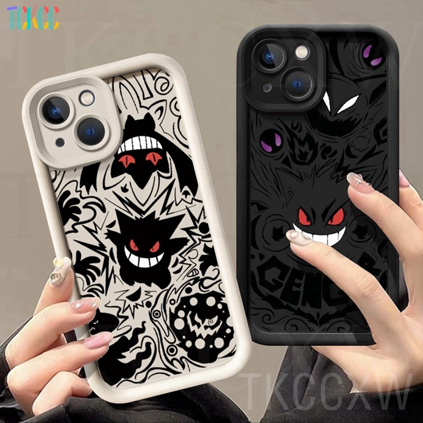 Xu Hướng Thương Hiệu Anime Pokemon Đôi Mắt Thiên Thần Ốp Lưng Tương Thích Cho Samsung A15 A21S A22 A23 A24 A25 A31 A32 A33 A34 Hoạt Hình Graffiti Chữ Ngộ nghĩnh Gengar Bìa Mềm