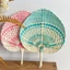 Quạt Mây DELMER, Quạt Dệt Rơm Phong Cách Dân Tộc Tự Nhiên, Nghệ Thuật Thủ Công Handmade Phong Cách Tre Quạt Tay Làm Mát Mùa Hè