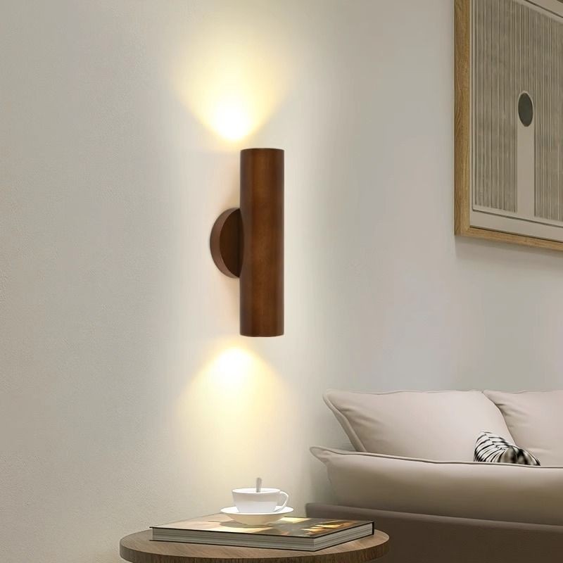 Xoay Đèn Tường Bằng Gỗ Thiết Kế Hiện Đại Phòng Ngủ Đơn Giản Đầu Giường Đèn Tường Phòng Khách Nền Led Sconce