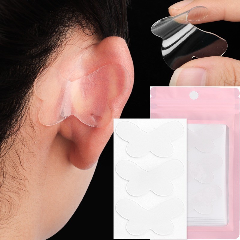[Nổi bật] Nhãn dán tai Elf - Dụng cụ chỉnh tai - Miếng dán hình con bướm - Hỗ trợ tai - Tự dính, Vô hình, Chống mồ hôi - Băng cố định tai - Dụng cụ làm đẹp - Phụ kiện trang điểm