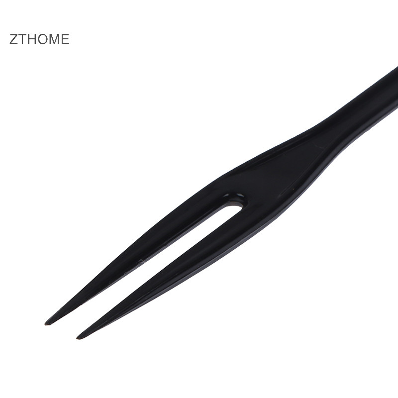 Zthome 100 Cái / túi Nĩa Trái Cây Trong Suốt Nĩa Nhựa Nhà Ăn Thực Phẩm Bánh Nĩa Trái Cây HOT