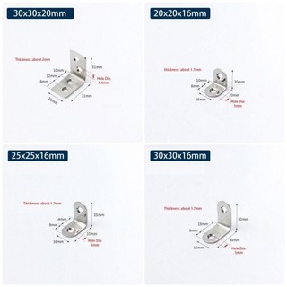 ITRUMPET 1 Cái Góc Nẹp Khớp, Màn Hình Tủ Góc Phải 90 Độ Giá Đỡ Góc Tường, Chốt Nội Thất SUS304 Thép Không Gỉ Hình Chữ L Kệ Hỗ Trợ Giá Đỡ