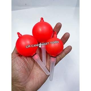 Phao nhựa đỏ câu cá, câu sông (có đầu bỏ đèn)