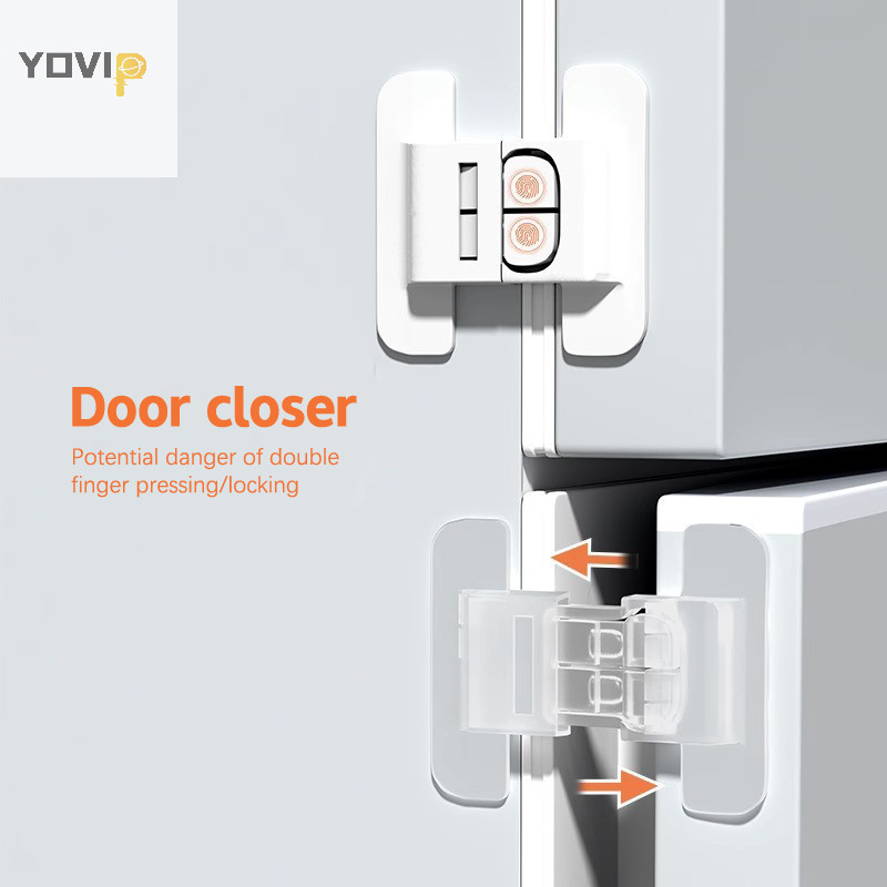 Yovip Chung Khóa An Toàn Cửa Cho Bé Tủ Chống Mở Tủ Kính Mở Khóa An Toàn Chống Kẹp Khóa Cửa Tay Cố Định Kẹp VN