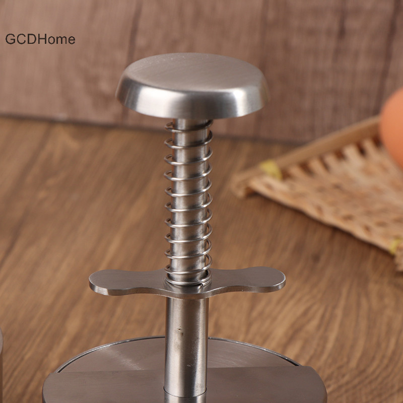 Gcdhome 304 Thép Không Gỉ Hamburger Thịt Báo Chí Burger Patty Maker Khuôn Hướng Dẫn Sử Dụng Nướng Dụng Cụ HOT
