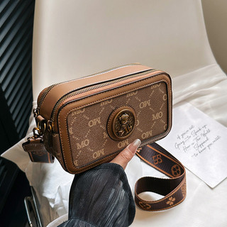 Dây Đeo Túi Đeo Vai Nữ Mùa Hè Mới Cổ Điển Châu Âu Và Mỹ Retro In Màu Sắc Tương Phản Túi Đeo Ngang