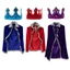 WEETW Halloween King Cape, Áo Khoác Trang Phục Halloween Ngộ nghĩnh Đạo Cụ Cosplay, Tiệc Cosplay Thời Trang Hoàng Tử Thực Tế Thái Trẻ Em