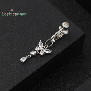 [Lostcorner] Giả Bụng Giả Kẹp Bụng Trên rốn Rốn Giả Pircing Sụn Bông Tai Trang Trí Cơ Thể [Mới]