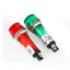 Đèn Báo Tín Hiệu XD10 - 3 Lỗ Khoét 10mm, Điện Áp 12V 24V 220V 380VAC