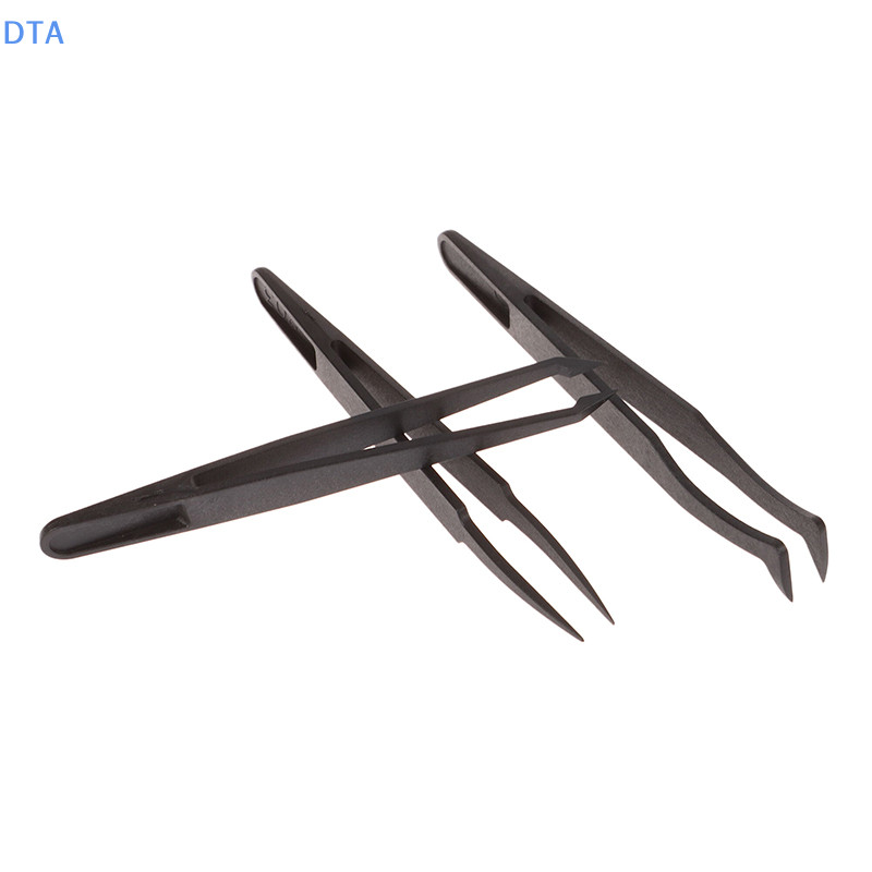 Dta 1 Dụng Cụ Sửa Chữa Đồng Hồ Nhíp Sợi Carbon Chống Tĩnh Điện Thẳng El Tay Cầm Nhựa Lắp Đặt Nhíp Làm Việc Cho Đồng Hồ PO
