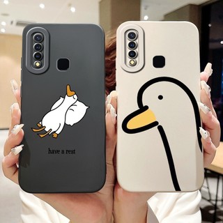 Vivo 1915 1916 Y19 Y5s U3 U3x U10 Vỏ bảo vệ ống kính 2024 Vỏ điện thoại silicon mềm hình gấu trúc dễ thương