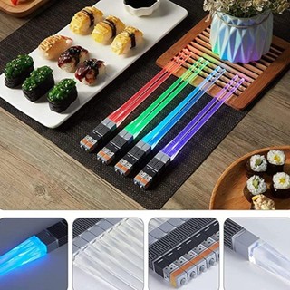 Đũa Sabre nhẹ SENRTY, Đũa LED phát sáng có thể tháo rời, Bộ đồ ăn có thể giặt được Bữa tiệc Đũa phát sáng có thể tái sử dụng