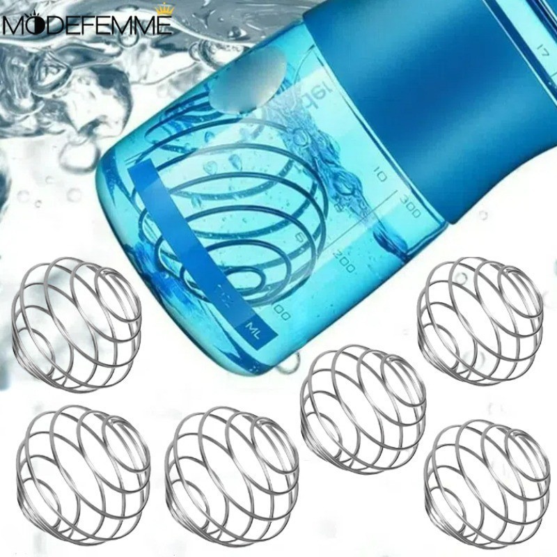 5 / 10 CÁI Đồ uống bằng thép không gỉ Bóng khuấy - Trà sữa Trộn lò xo Bóng - Thanh Phụ kiện nhà bếp - Quả cầu pha bột Protein - Bóng lắc cốc pha chế