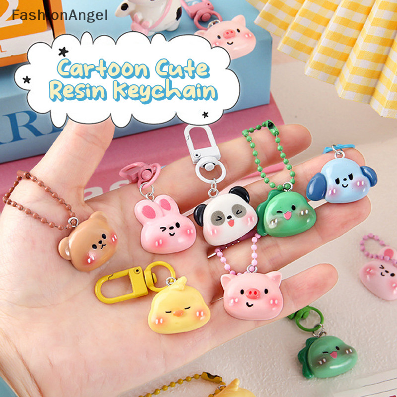 FashionAngel Hoạt Hình Dễ Thương Động Vật Móc Khóa Pendent Dành Cho Nữ Sáng Tạo Thời Trang Cặp Đôi Móc Khóa Túi Pendent Trang Trí Đồ Chơi Quà Tặng TH