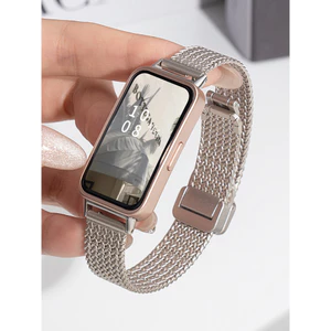 Dây đeo kim loại thép không gỉ từ tính cho Huawei Band 8/9/10