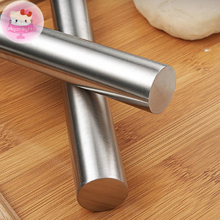 Moonlights Thép không gỉ Cán Pin Dụng Cụ Nhà Bếp Bột Con Lăn Nướng Pizza Mì Bánh Quy Bánh Bao Làm Dụng Cụ Không Nướng EN