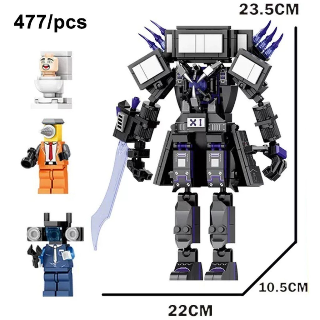 Đồ Chơi Lego Skibidi Toilet Lắp Ráp Titan Tv Man v3 Clock Man Drill Man ...