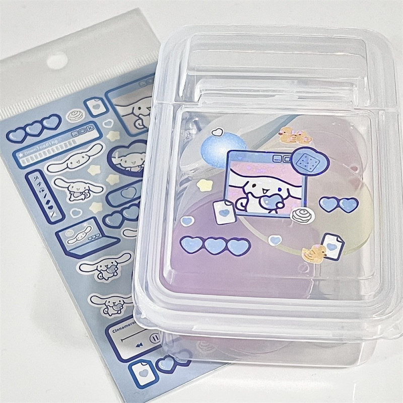 Linxx Hộp lưu trữ lật trong suốt Hộp lưu trữ tay ngô Hộp nhựa Mini Photocard Lomo Card Organizer Case
