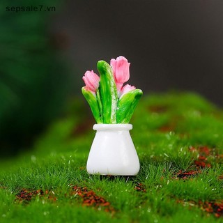 [ToyFeb] 1 Cây trồng trong chậu Mô phỏng Nhà búp bê mới Chậu thu nhỏ cho cây xanh trong chậu Nội thất nhà búp bê Trang trí nội thất {vn}