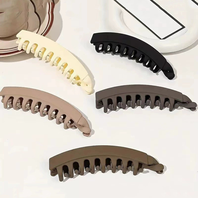 【 Yunyuan 】 Kẹp Tóc Một Dòng Retro Hàn Quốc Mới Cho Nữ Có Lưng Đầu, Kẹp Ngang Cố Định Cho Kẹp Chuối Cho Thẻ Tóc