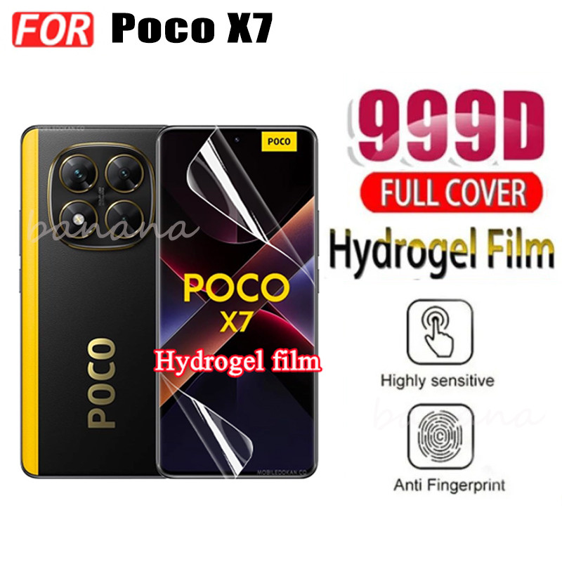Ốp điện thoại di động chống rơi 3in1 Poco X7 cho Poco X7 Pro Poco C75 C65 Phim kính cường lực + Phim ống kính