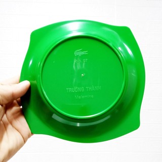 Đĩa phíp vuông màu xanh nhựa phíp melamine
