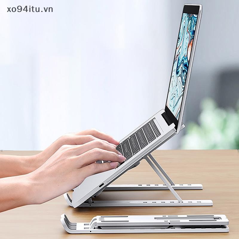 Xoitu Giá đỡ máy tính xách tay đa năng Giá đỡ máy tính xách tay có thể điều chỉnh để chống trượt Giá đỡ đế làm mát có thể gập lại cho máy tính xách tay / máy tính bảng / điện thoại VN