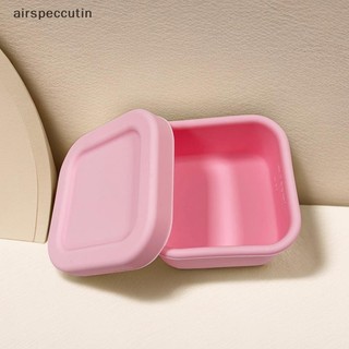 Airspecutin Hộp Cơm Trưa Silicon Kín Hộp Bento Ngoài Trời Lò Vi Sóng Silicon Hộp Đựng Nhỏ Hộp Cơm Trưa Khuôn Mùa Hè Ăn Nhẹ EN