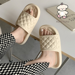 Xixitiao Dép Đôi Thời Trang Mùa Hè Với Họa Tiết Kim Cương Đế Eva Chống Trượt Dùng Trong Nhà