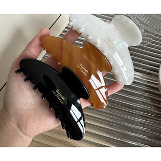 Pháp Cao Cấp Acetate Tóc Tính Khí Cao Cấp Cá Mập Kẹp Nữ Đầu Lưng Tóc Phụ Kiện Tóc 24SC498