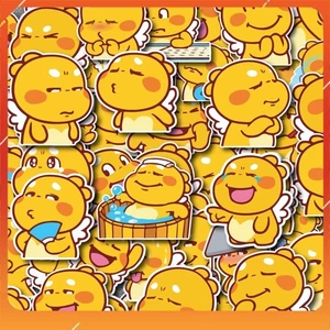50 Sticker Qoobee chống nước sticker dán laptop, điện thoại, đàn guitar, mũ bảo hiểm, vali