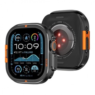 Ốp bảo vệ sửa đổi rỗng kim loại thể thao núi cao cho Apple Watch Ultra 49mm S10 46mm 44 / 45mm