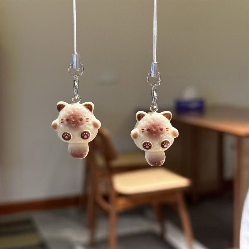 Wellb Thiết Kế Mèo Dễ Thương Dây Đeo Điện Thoại Hoạt Hình Mèo Quyến Rũ Điện Thoại Cho Chìa Khóa Điện Thoại Túi Ví