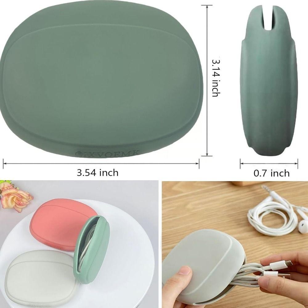 YUJINPH Hộp Đựng Tai Nghe Silicon Mini Đa Năng, Túi Đựng Cáp & Chìa Khóa Di Động, Dễ Thương, Bảo Vệ Tốt 2025