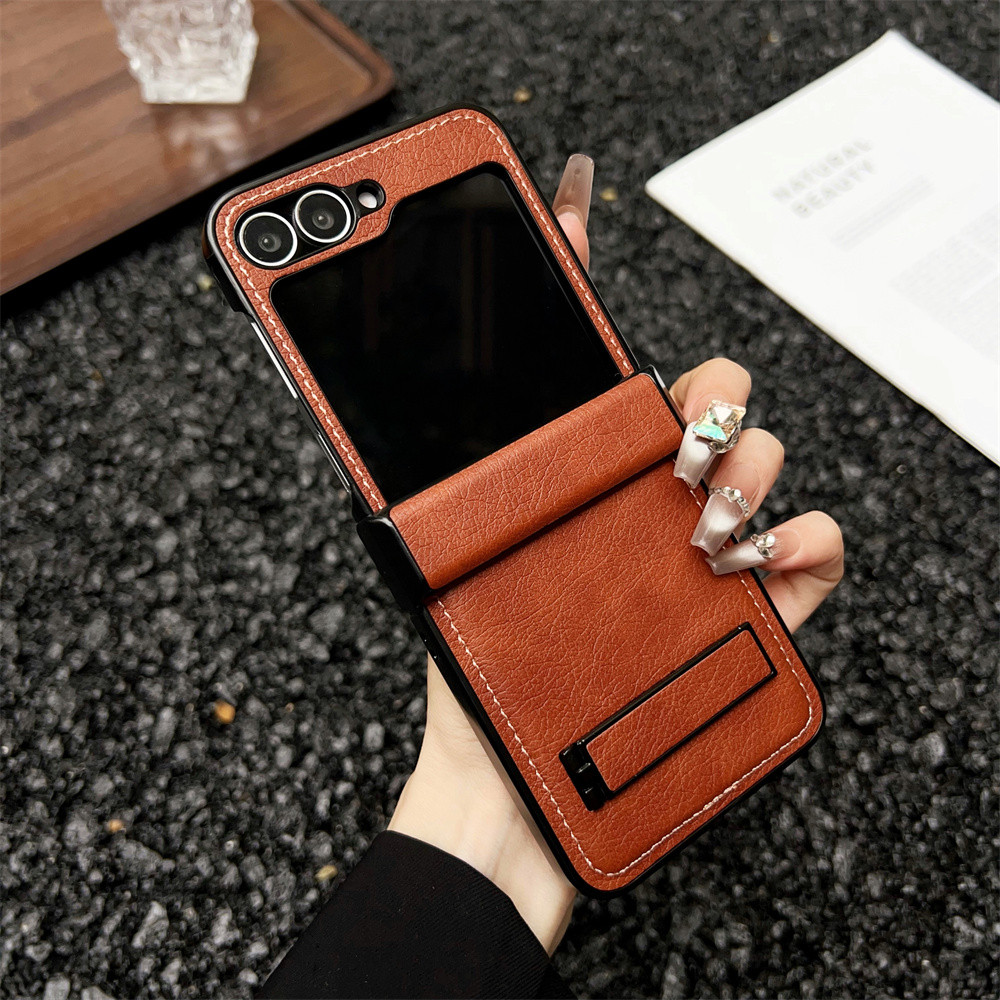 Ốp điện thoại bảo vệ bản lề chống sốc cho Samsung Galaxy Z Flip 6 5 4 Flip6 Flip5 Flip4 Flip3 Bao da bảo vệ