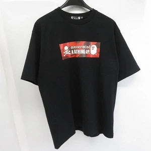 Bape mastermind MMJ Unisex dáng rộng cổ tròn in hình 100% Cotton cao cấp tay ngắn T
