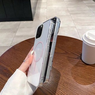 Ốp Điện Thoại Sạc Không Dây Cho iPhone 16 E 15 14 plus 13 12 11 Pro X XS Max XR 7 8 plus SE 2020 2024 2022 PC Bìa Cứng
